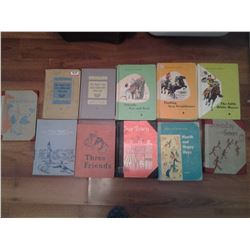 11 antique books