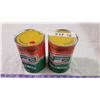 Image 1 : 2 UFA tin full litre cans