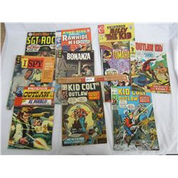 Lot of 9 comics 1960's decent condition