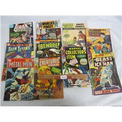 Lot of 9 vintage comics decent condition
