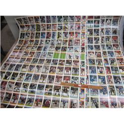 Set of 4 uncut Sheets of 1990-1991 OPC Hockey