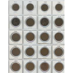 20 Great Britain Coins - 4 Half Penny & 16 One Penny