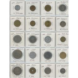 40 World Coins - Various Dates & Countries