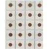 Image 1 : One Sheet of Canadian One Cent Coins - Various Dates
