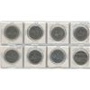 Image 1 : Eight Nickel Dollars - Various Dates