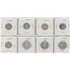 Image 1 : 8 United States Silver Coins - 5-Ten cent & 3-Quarter Dollar