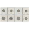 Image 2 : 8 United States Silver Coins - 5-Ten cent & 3-Quarter Dollar