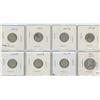 Image 1 : 8 United States Silver Coins - 7-Ten cent & 1-Quarter Dollar