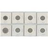 Image 2 : 8 United States Silver Coins - 7-Ten cent & 1-Quarter Dollar