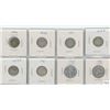 Image 1 : 8 United States Silver Coins - 6-Dimes & 2-Quarter Dollars
