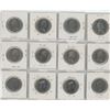 Image 2 : 12 Canadian Nickel Fifty Cent Coins