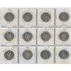 Image 1 : 12 Canadian Nickel Fifty Cent Coins