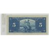 Image 2 : 1937 Canadain Five Dollar Bill - VF