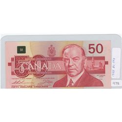 1988 Canadian Fifty Dollar Bill