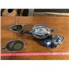 Image 6 : silver plated teapot + creamer sugar + etc.