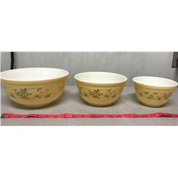 Green Ivy Mixing Bowls 3 Piece
