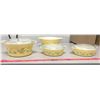 Image 5 : Green Ivy Casserole Dishes + 3 Lids 4 Piece Set 2x471 Both With Lids + 2x474 One With Lid One Withou
