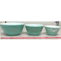 Turquoise Mixing Bowls Set Of 3
