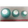 Image 5 : Turquoise Mixing Bowls Set Of 3