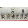 Image 1 : 1960's Pitcher + 6 Glasses Bird Variety Matching Set
