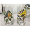 Image 2 : 1960's Pitcher + 6 Glasses Bird Variety Matching Set