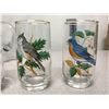 Image 5 : 1960's Pitcher + 6 Glasses Bird Variety Matching Set