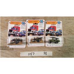 3 Matchbox Army Toys