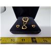 Image 4 : 4 piece heart set with diamonds