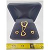 Image 5 : 4 piece heart set with diamonds