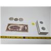 Image 1 : 3 century Saskatoon centennial dollars & 1948 china bill & 40 coin keepers