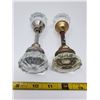 Image 1 : 2 sets of glass door knobs
