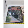 Image 2 : Train lot - railroad book, locomotive stamps, train robbers VHS and more