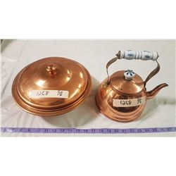 Copper Bowl & Kettle