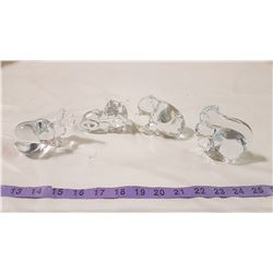 Lot Glass Animal Figurines