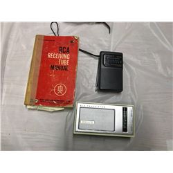 transistor radio transette c/w sonny radio +RAC Manuel