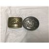 Image 1 : (2) belt buckles Hesston 1976 + 1984