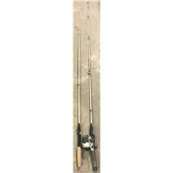 2 fishing rods one with reel