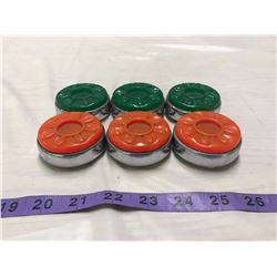 6 shuffle board rocks