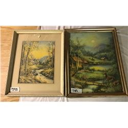 (2) Pictures 17"x12-1/2" + 15"x12"