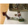 Image 2 : lot of glassware red art glass vase + collectibles