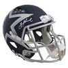 Image 2 : Dallas Cowboys Dak Prescott & Troy Aikman Signed AMP Full Size Speed Rep Helmet (BAS)