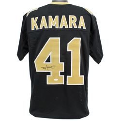 New Orleans Saints Alvin Kamara Authentic Signed Black Pro Style Jersey Autographed JSA