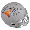 Image 1 : Texas Earl Campbell & Ricky Williams Signed F/S Rep Helmet w/ Chrome Decal BAS