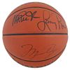 Image 1 : Michael Jordan, Magic Johnson & Larry Bird Signed NBA Game Basketball BAS