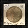 Image 1 : 1880 USA SILVER MORGAN DOLLAR