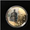 Image 2 : BATMAN 80 YEARS OF BATMAN DC COMICS COLORED 24KT GOLD PLATED COIN