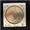 Image 1 : 1923 USA PEACE SILVER DOLLAR