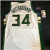 Image 2 : GIANNIS ANTETOKOUNMPO AUTOGRAPHED BUCKS JERSEY (JSA)