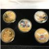 Image 2 : DONALD TRUMP 2020 GOLD PLATED NOVELTY COIN LOT