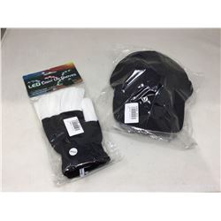 LED Hat and Light up Gloves